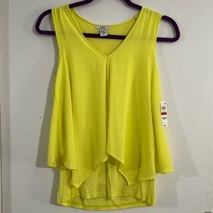 Bar III XS Yellow tank top